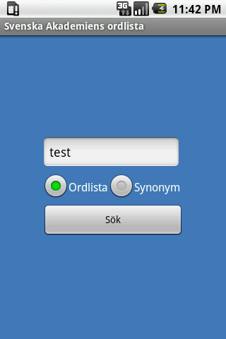 Svenska Akademiens ordlista Android Reference