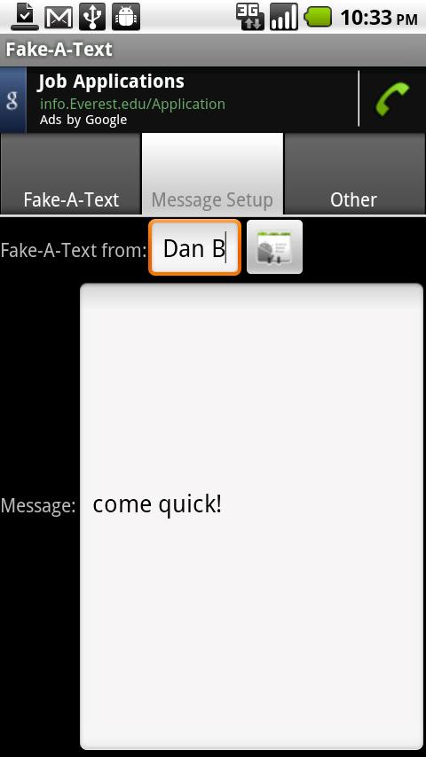 Fake-A-Text Free Android Tools