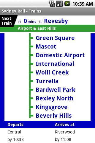 Sydney Rail Beta Preview Android Travel & Local