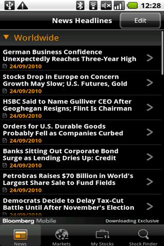 Bloomberg Android Finance
