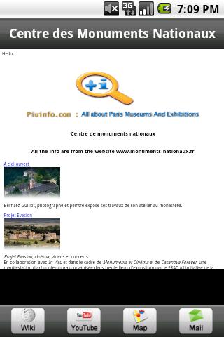 Museums of Paris by Piuinfo Android Travel