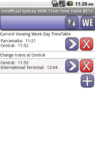 Sydney NSW Timetable BETA Android Travel