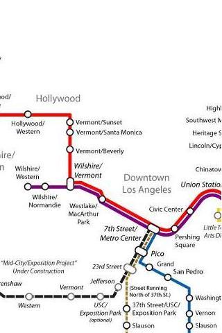 Los Angeles Subway Map Android Travel