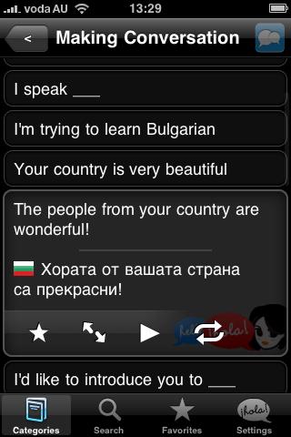Lingopal Bulgarian Android Travel