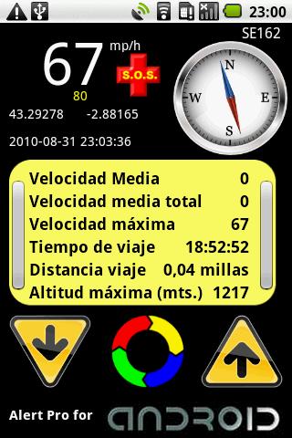 Alert Pro 2.3 for Android 1.6 Android Travel