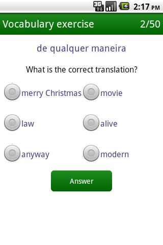 Portuguese Class Android Education