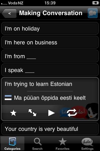 English Estonian Android Travel