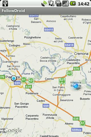FollowDroid Android Travel & Local