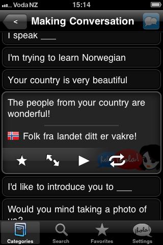 Lingopal Norwegian Android Travel