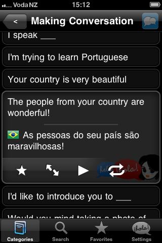 Lingopal Brazilian Portuguese Android Travel