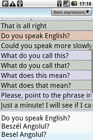 BKS English-Hungarian PhraseBk Android Travel