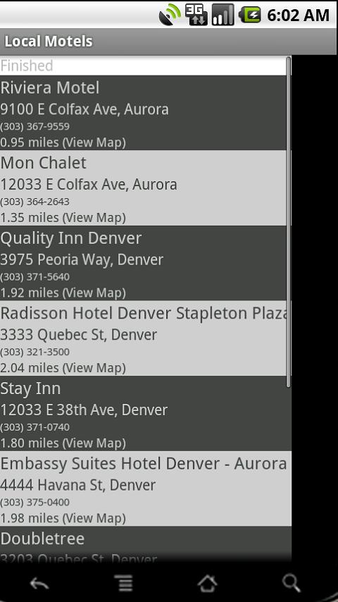Local Motels Android Travel