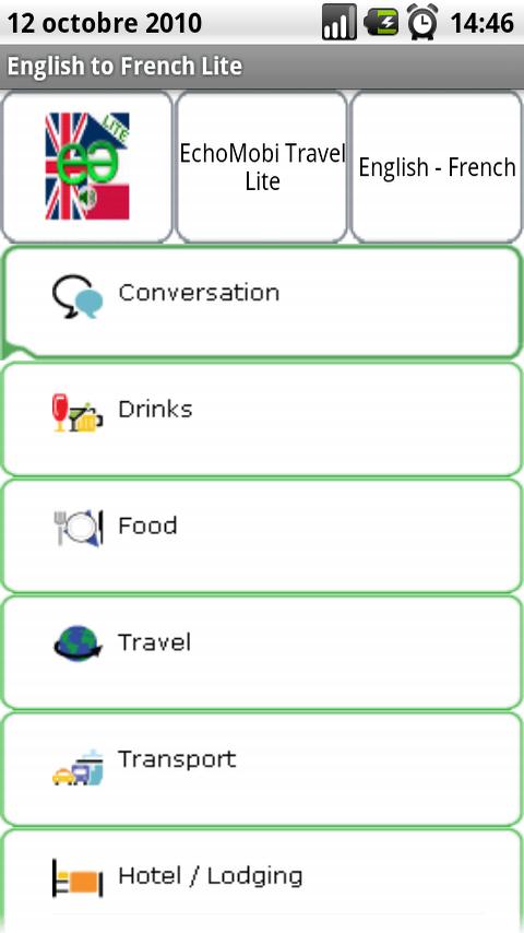 Italian to French Lite Android Travel & Local