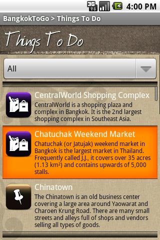 BangkokToGo Android Travel