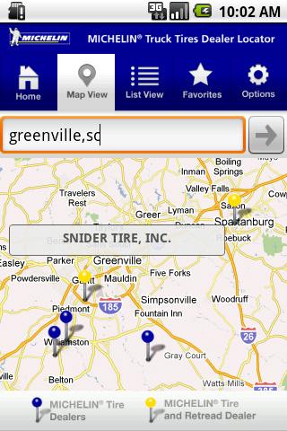 MICHELIN® Truck Tires Locator Android Travel