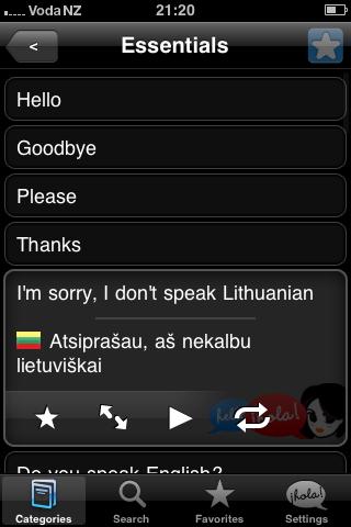 Lingopal Lithuanian Lite Android Travel
