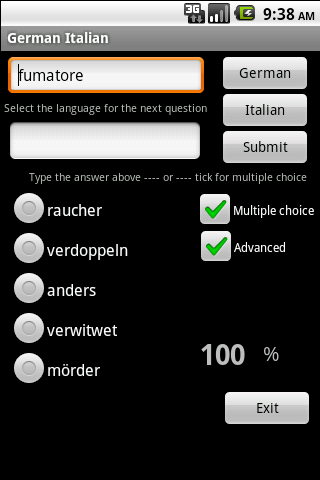 German Italian Dictionary Android Travel