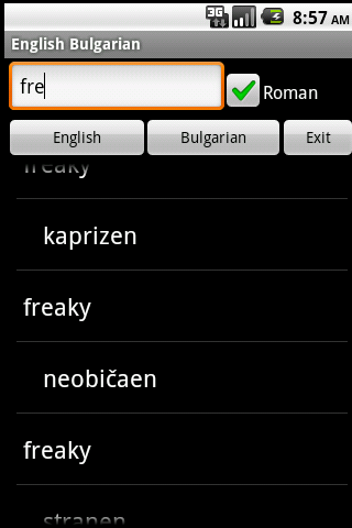 English Bulgarian Dictionary Android Travel