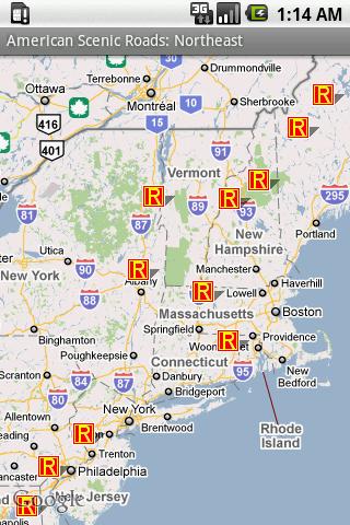 Northeast US Scenic Roads Android Travel