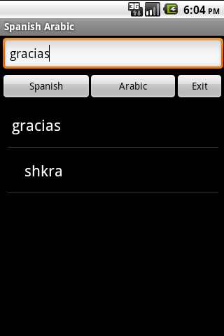 Spanish Arabic Dictionary