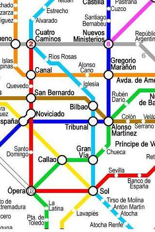 Madrid Metro Map