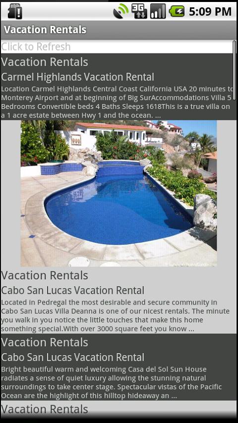 Vacation Rentals Android Travel