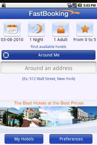 FastBooking Android Travel