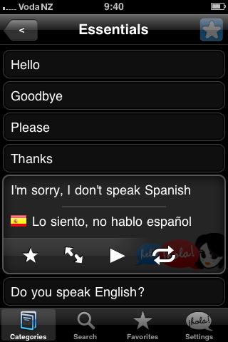 Lingopal Spanish Lite Android Travel