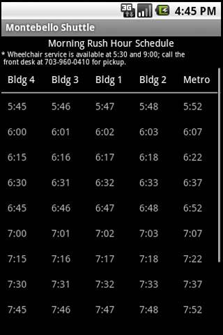 Montebello Shuttle Android Travel