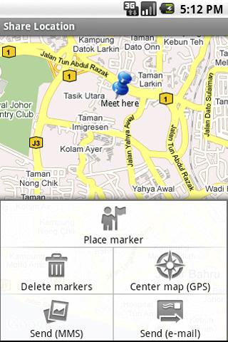 Send Your Location Android Travel