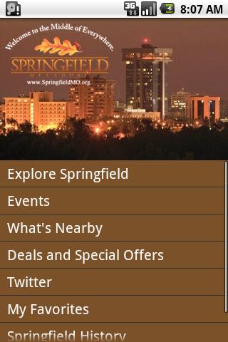 Springfield MO Android Travel