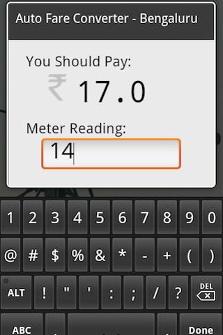 Bengaluru Auto Fare Converter Android Travel