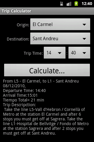 Metrodroid Barcelona Android Travel