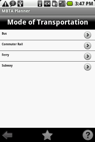MBTA Planner 3.0 Android Travel