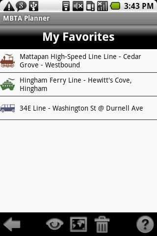 MBTA Planner 3.0 Android Travel