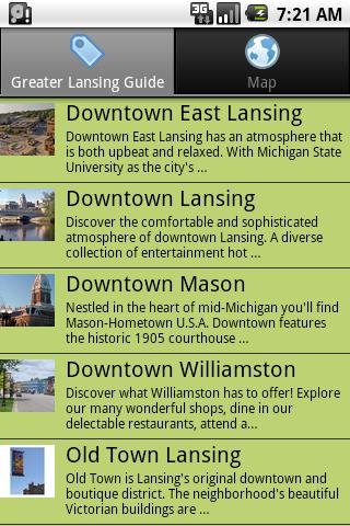 Greater Lansing Android Travel