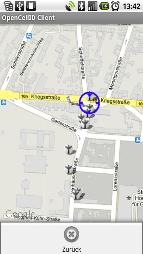 OpenCellID Client Android Travel