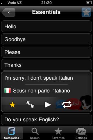 Lingopal Italian Lite Android Travel