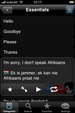 Lingopal Afrikaans Lite Android Travel