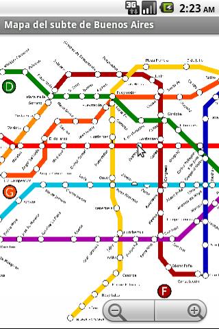 Map of the Buenos Aires subway