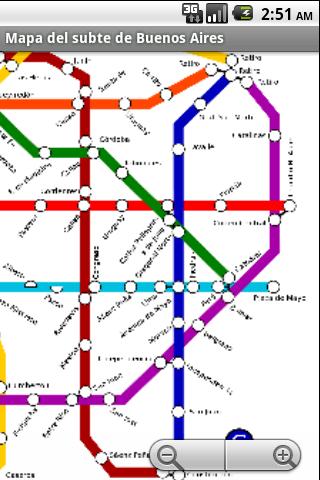 Map of the Buenos Aires subway Android Travel