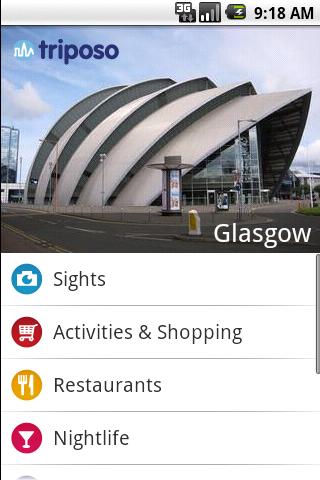 Glasgow Travel Guide Android Travel & Local