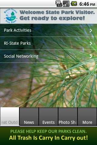 Official RI State Parks Guide Android Travel
