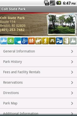 Official RI State Parks Guide Android Travel