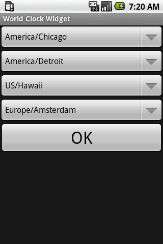 World Clock Widget Android Travel