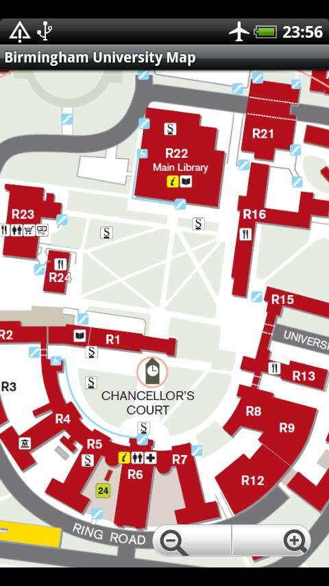 Birmingham University Map