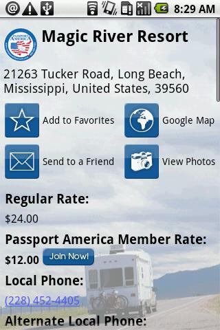 Passport America Android Travel & Local