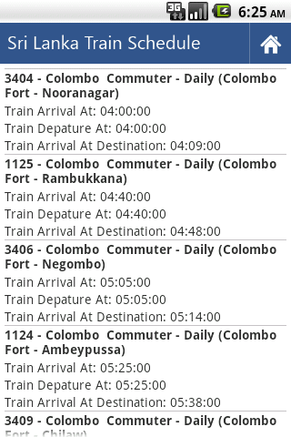 Sri Lanka Train Schedule Android Travel