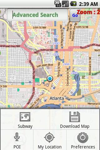 Atlanta Map Android Travel