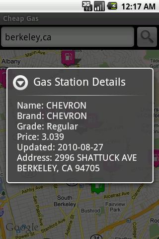 Cheap Gas Android Travel & Local